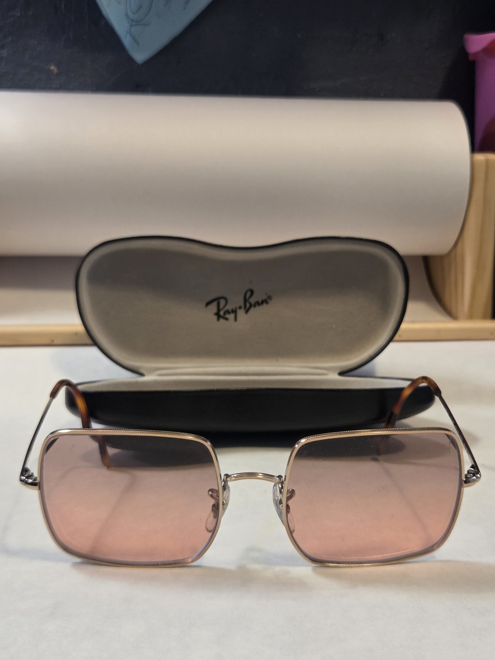 Ray-Ban RB1971 Square 9151/AA Rose Gold 54-19-145 *FRAMES ONLY* w/ Case